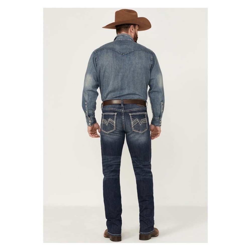Cody James Jeans Men's 36x34 Moonlight Wash Jackson Slim Straight Stretch Denim